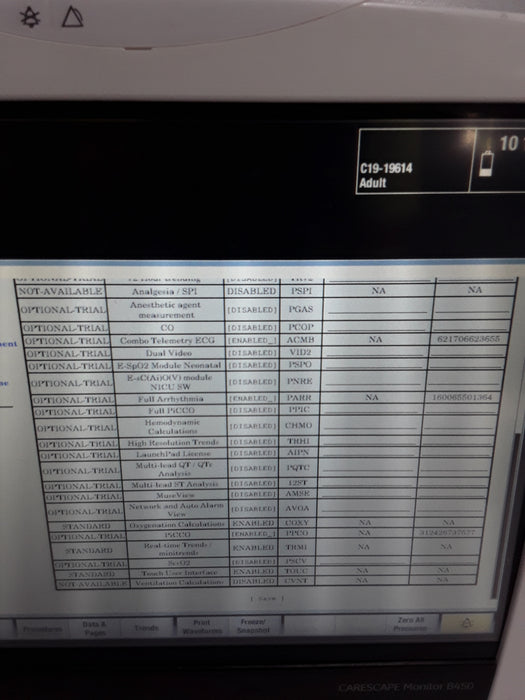 GE Healthcare Carescape B450 Critical Care Patient Monitor