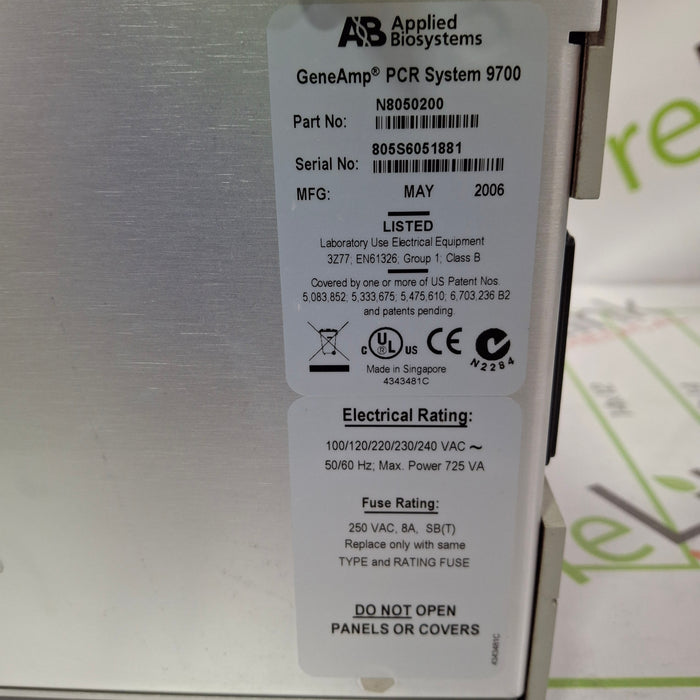 Applied Biosystems GeneAmp 9700 PCR System