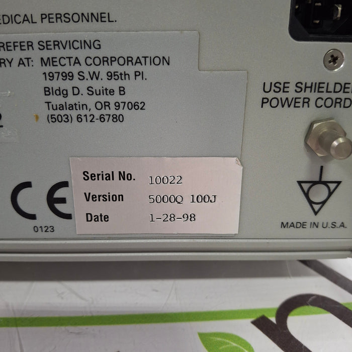 Mecta Spectrum 5000Q Electroconvulsive ECT Shock Therapy