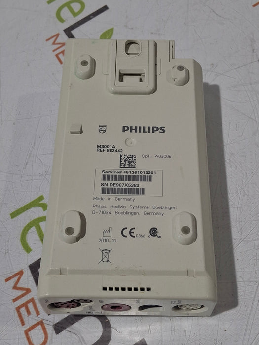 Philips M3001A-A03C06 Masimo SpO2, NIBP, ECG, Temp, IBP MMS Module