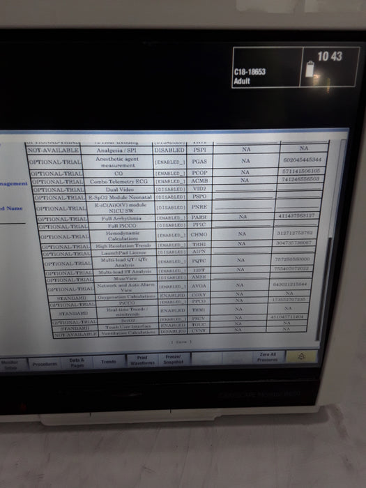 GE Healthcare Carescape B450 Critical Care Patient Monitor