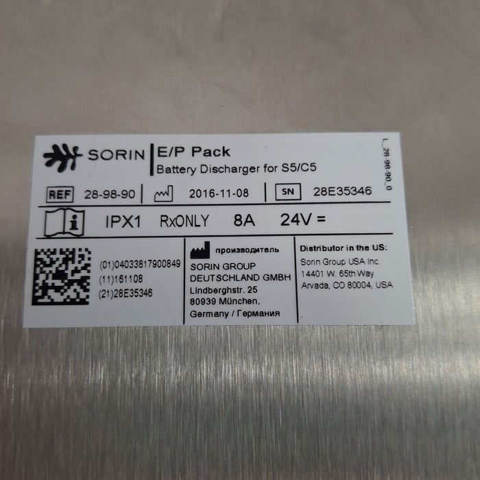 Sorin Group USA, Inc. S5/C5 Battery Discharger