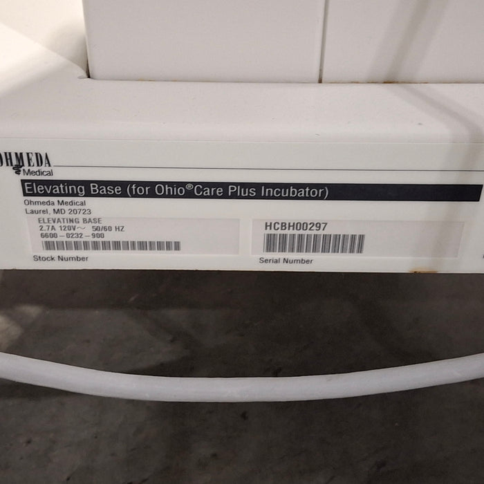 Ohmeda Medical Ohio Care Plus 4000 Incubator