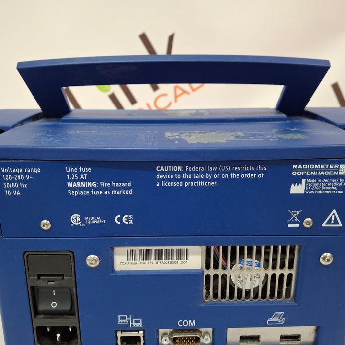 Tina TCM4 Radiometer Blood Gas Analyzer