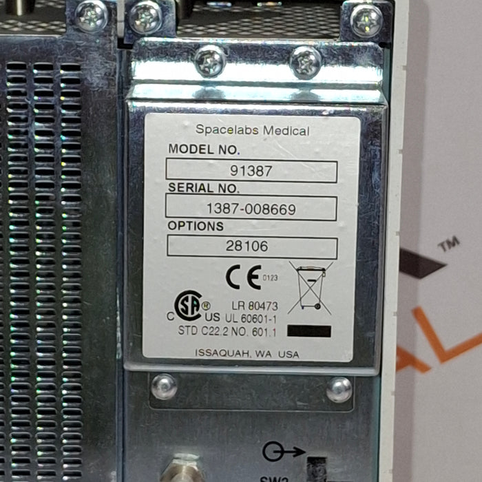 Spacelabs Healthcare Ultraview SL 91387 Patient Monitor