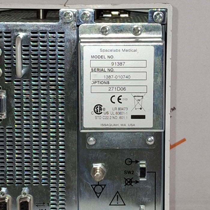Spacelabs Healthcare Ultraview SL 91387 Patient Monitor