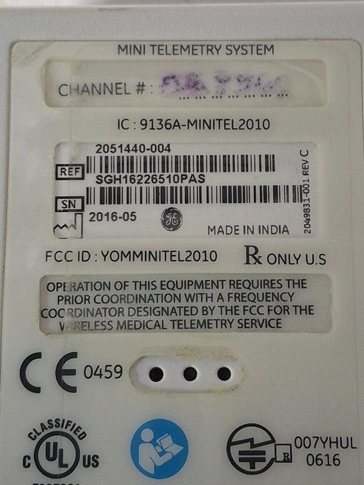 GE Healthcare 9136A-Minitel 2010 Mini Telemetry System
