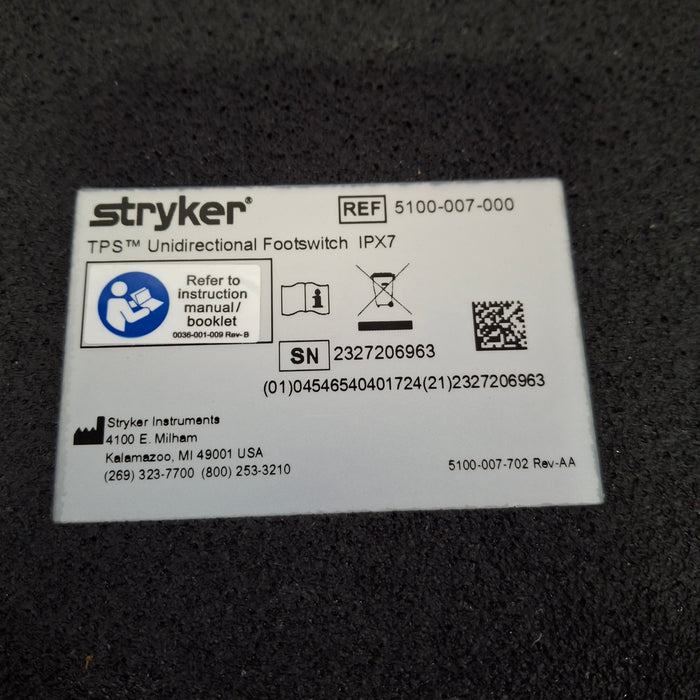 Stryker TPS 5100-7 Footswitch