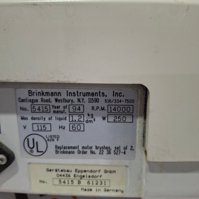 Eppendorf 5415C Centrifuge