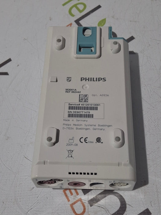 Philips M3001A-A01C06 Fast SpO2, NIBP, ECG, Temp, IBP MMS Module