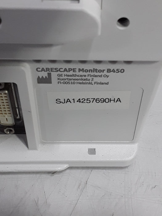 GE Healthcare Carescape B450 Critical Care Patient Monitor