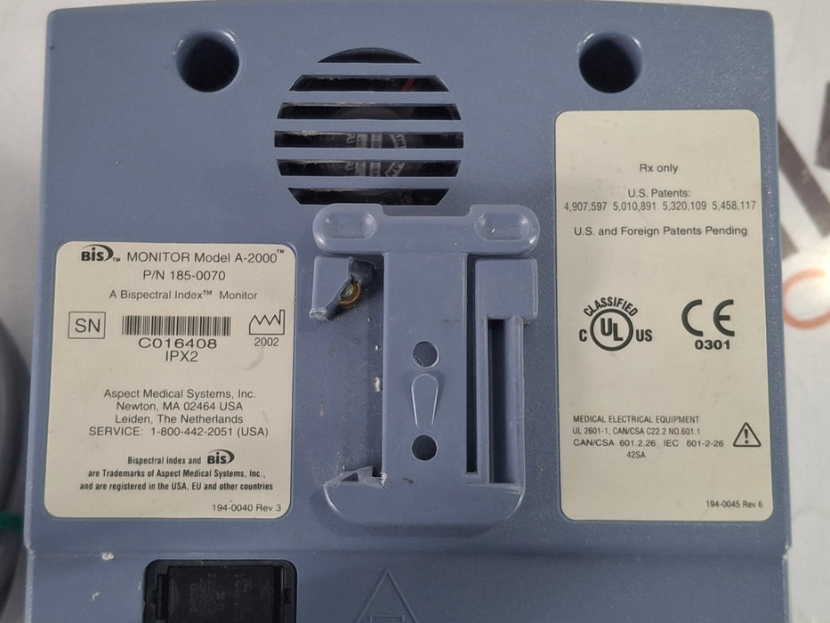 Aspect Medical Systems A-2000 Bispectral Index Monitor