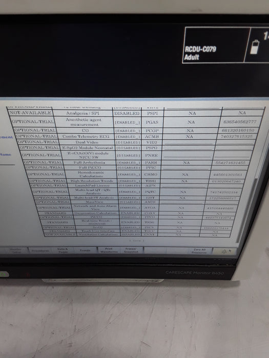 GE Healthcare Carescape B450 Critical Care Patient Monitor