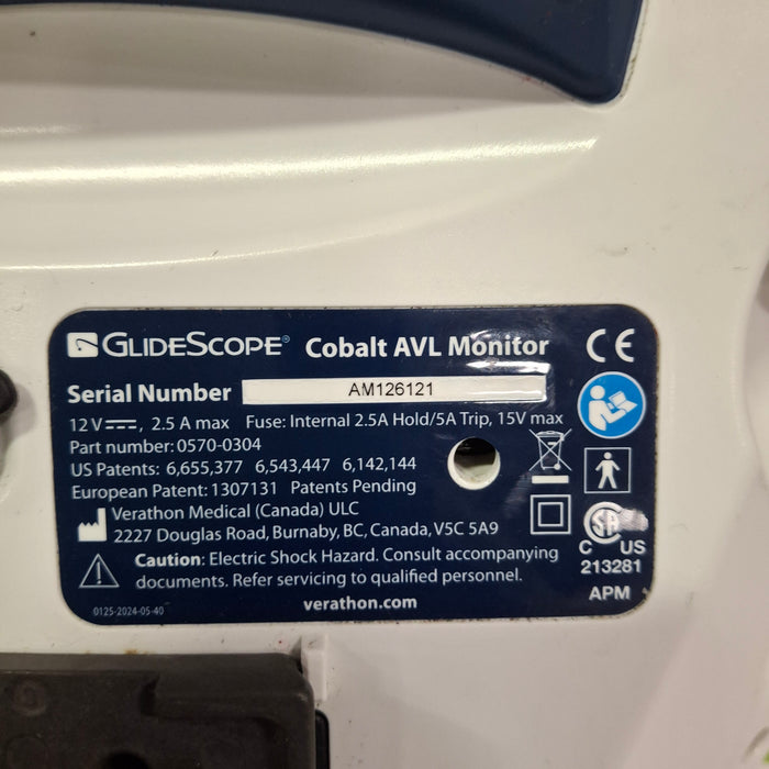 Verathon Medical, Inc Glidescope Cobalt AVL Video Laryngoscope