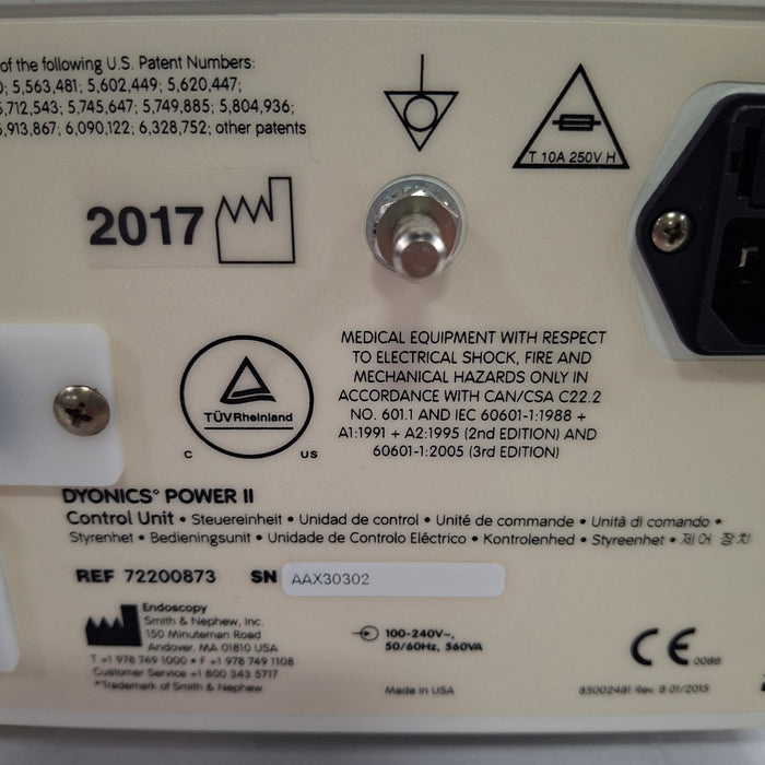Smith & Nephew Dyonics Power II Shaver Control Unit