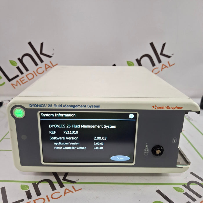 Smith & Nephew Dyonics 25 Fluid Management System Control Unit