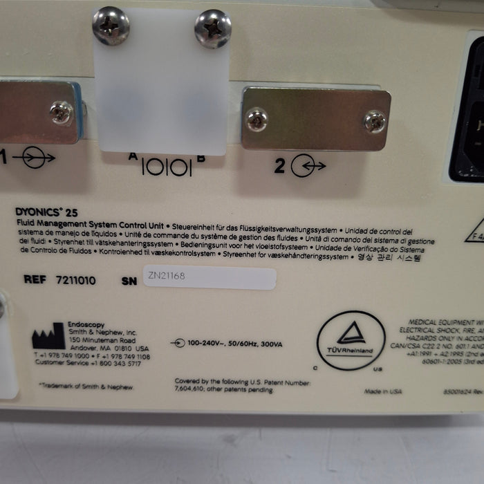 Smith & Nephew Dyonics 25 Fluid Management System Control Unit