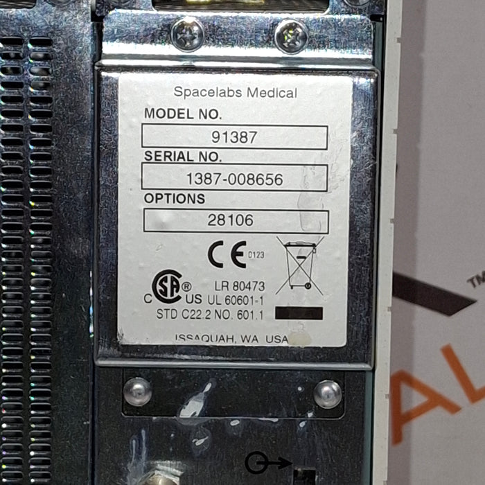 Spacelabs Healthcare Ultraview SL 91387 Patient Monitor