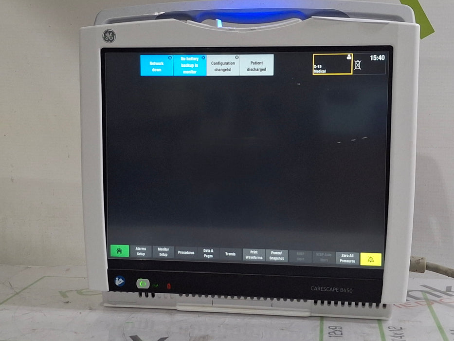 GE Healthcare Carescape B450 Patient Monitor