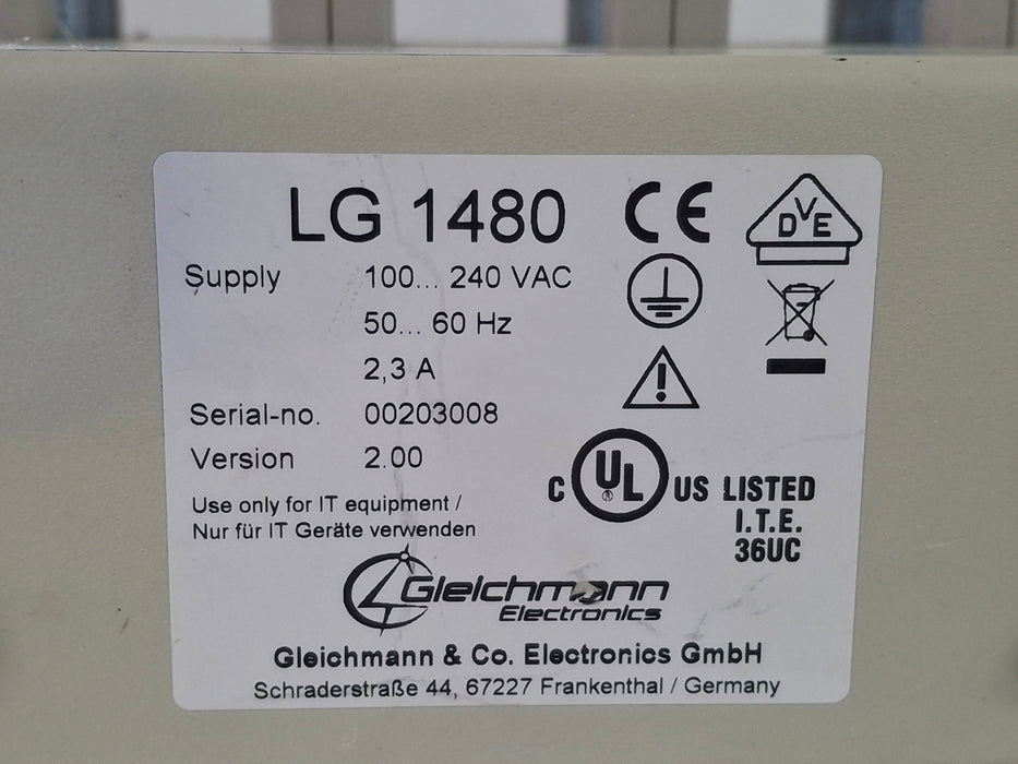 Gleichmann Electronics LG 1480 Battery Charger