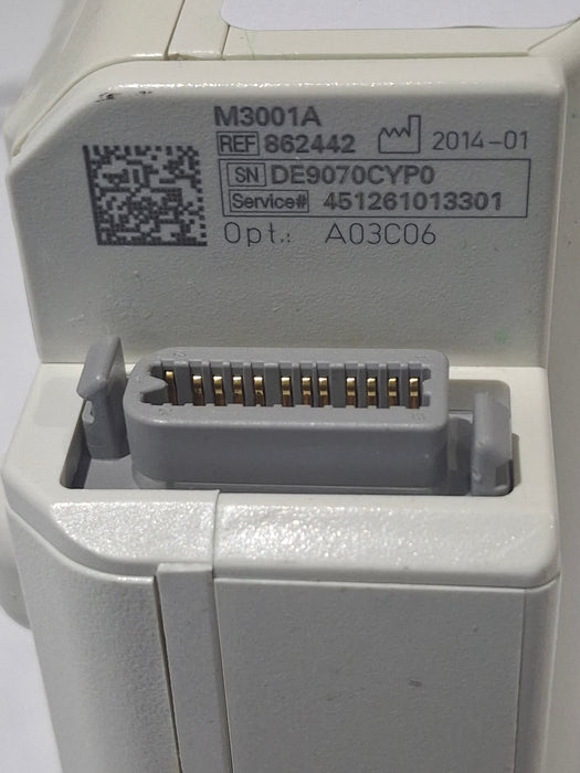 Philips M3001A-A03C06 Masimo SpO2, NIBP, ECG, Temp, IBP MMS Module