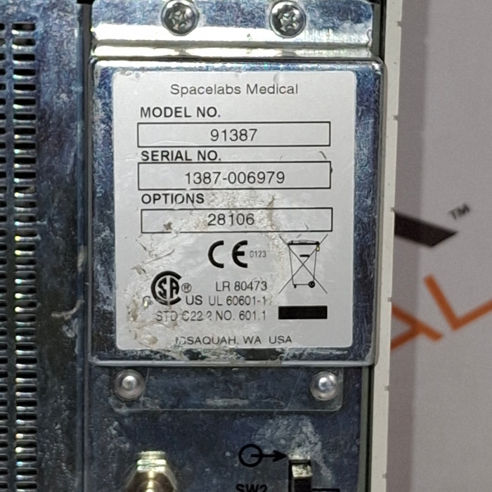 Spacelabs Healthcare Ultraview SL 91387 Patient Monitor