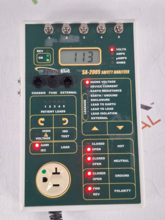 BC Biomedical SA-2005 Safety Analyzer