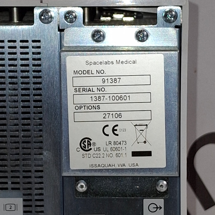Spacelabs Healthcare Ultraview SL 91387 Patient Monitor