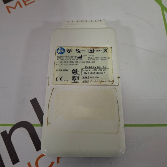 Philips MX40 1.4 ECG/SPO2 865350 Telemetry Transmitter