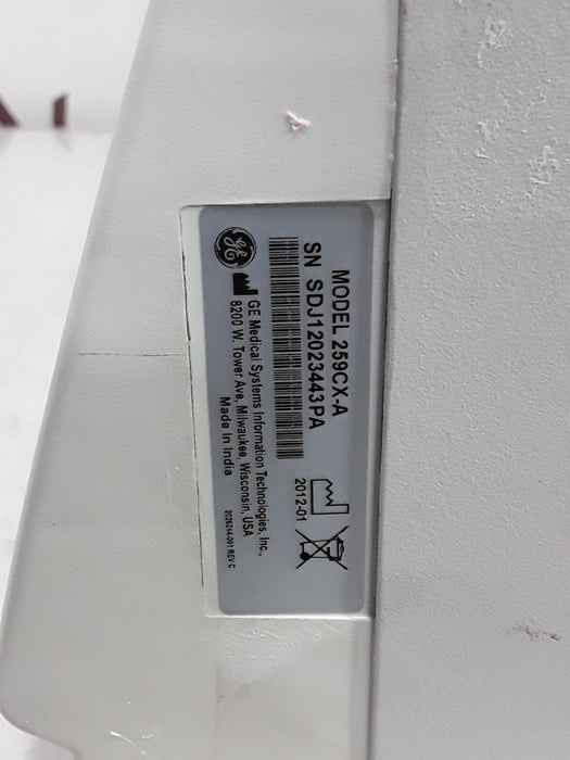GE Healthcare Corometrics 250cx Series Model 259cx-a Fetal Monitor