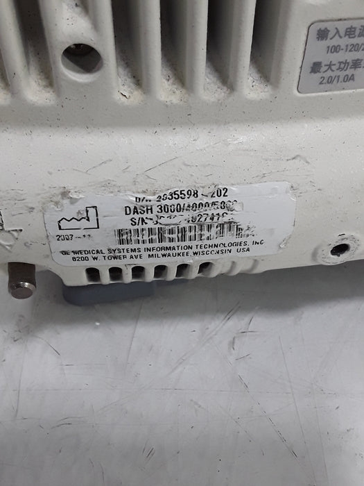 GE Healthcare Dash 4000 - GE/Nellcor SpO2 Patient Monitor