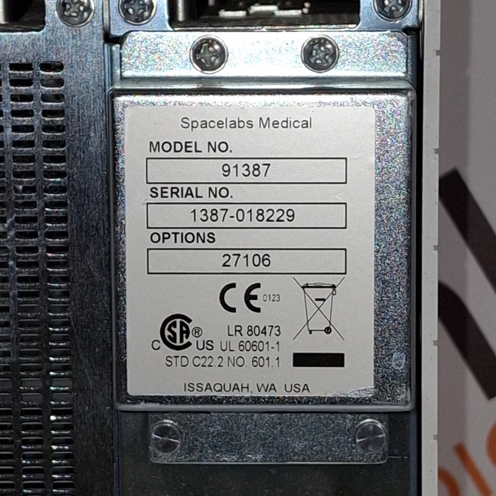 Spacelabs Healthcare Ultraview SL 91387 Patient Monitor