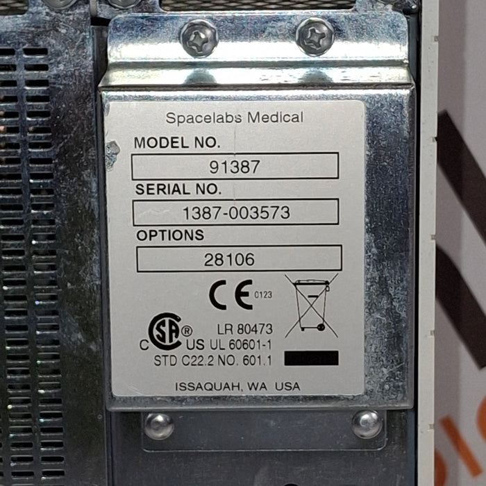 Spacelabs Healthcare Ultraview SL 91387 Patient Monitor