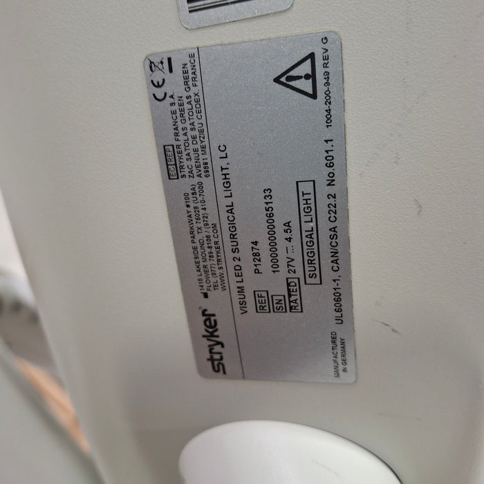 Stryker Visum II LED Surgical Light