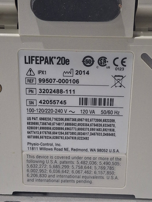 Physio-Control LifePak 20e Defibrillator