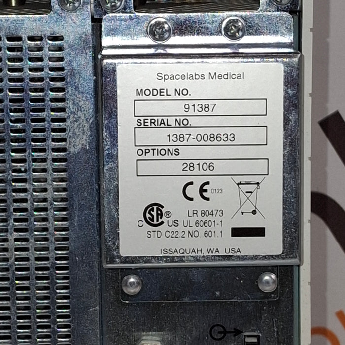 Spacelabs Healthcare Ultraview SL 91387 Patient Monitor