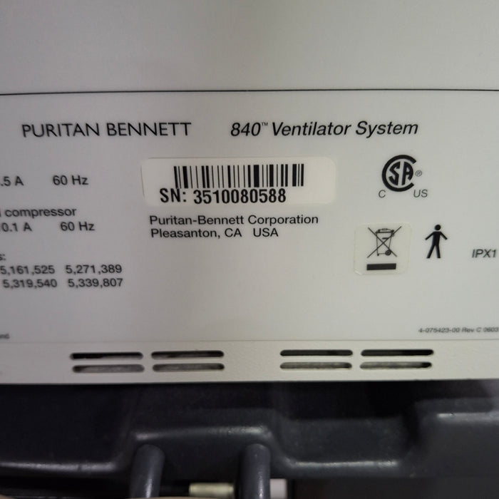 Puritan Bennett 840 Ventilator without Compressor
