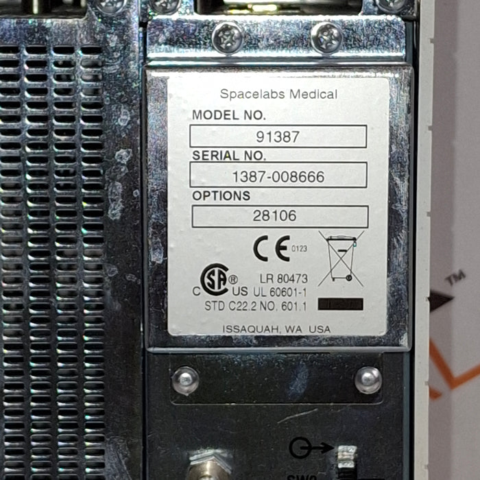 Spacelabs Healthcare Ultraview SL 91387 Patient Monitor