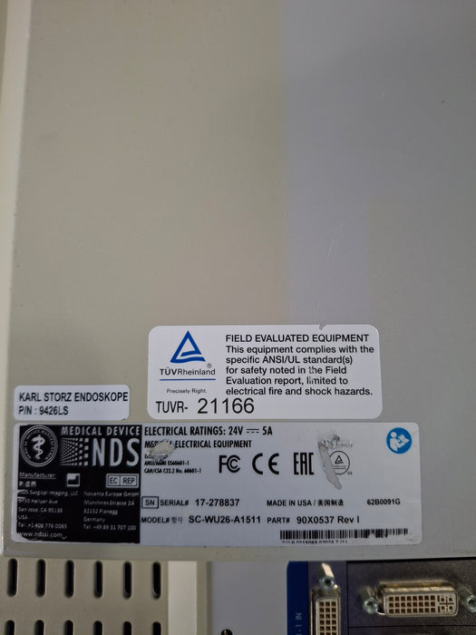 NDS Surgical Imaging SCWU26A1511 26" Medical Monitor