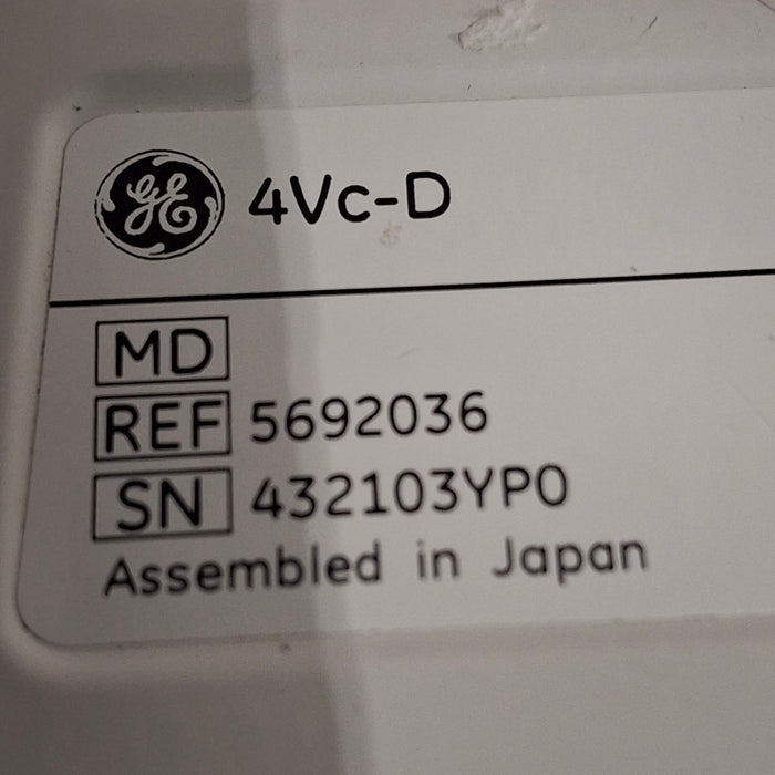 GE Healthcare 4VC-D Transducer