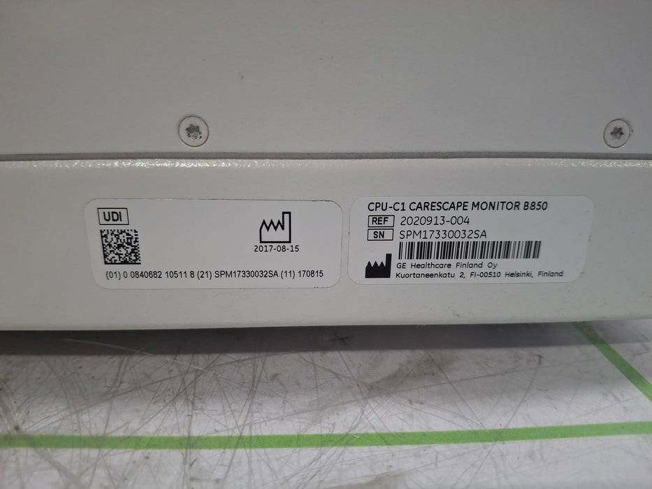 GE Healthcare Carescape B850 CPU Unit