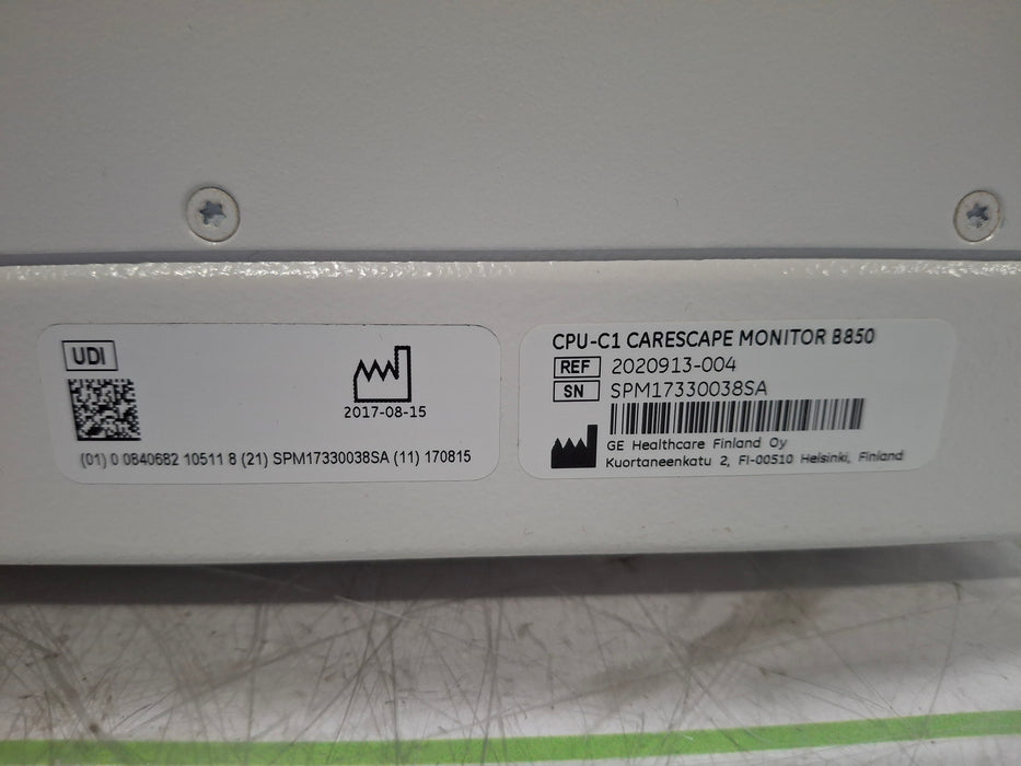 GE Healthcare Carescape B850 CPU Unit