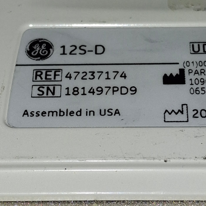 GE Healthcare 12S-D Ultrasound Transducer