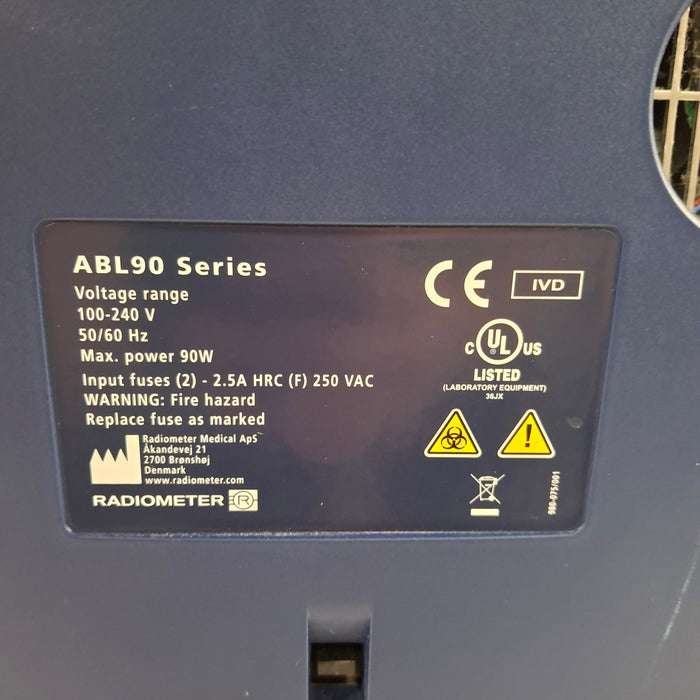 Radiometer ABL90 Flex Plus Blood Gas Analyzer