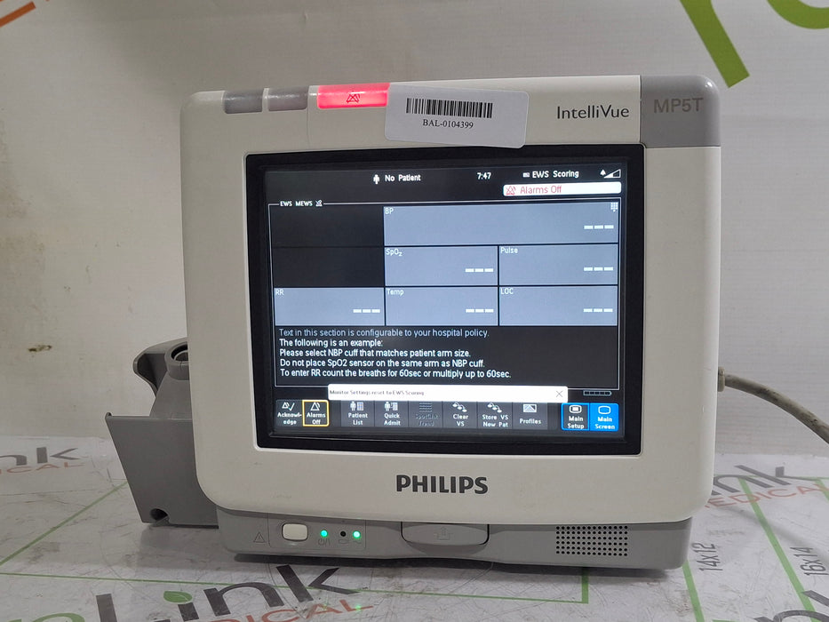 Philips IntelliVue MP5T Patient Monitor