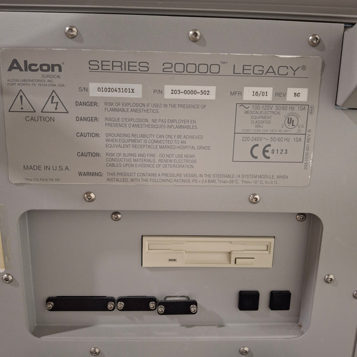 Alcon Laboratories Inc Series 20000 Legacy Phacoemulsifier