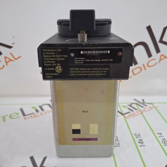 Datex-Ohmeda Isotec 5 Isoflurane Vaporizer