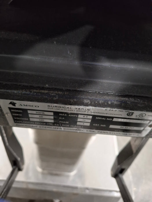 Amsco 2080L Surgical Table