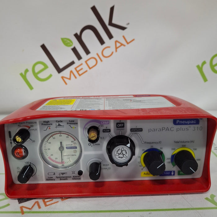 Smiths Medical Pneupac ParaPAC Plus 310 Ventilator