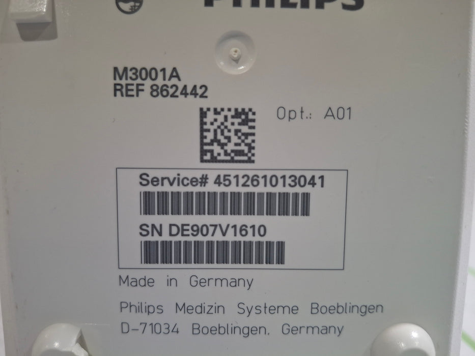Philips M3001A-A01 Fast SpO2, NIBP, ECG MMS Module